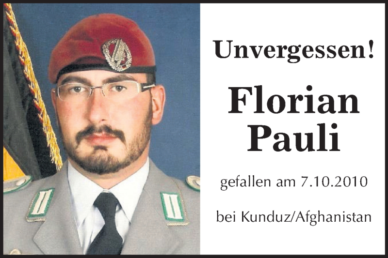  Traueranzeige für Florian Pauli vom 07.10.2019 aus Mitteldeutsche Zeitung Halle/Saalkreis