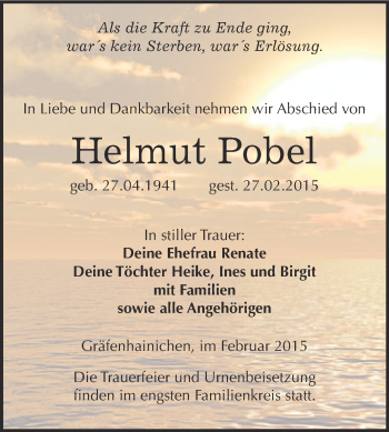 Traueranzeige von Elke Goldschmidt von Mitteldeutsche Zeitung Sangerhausen