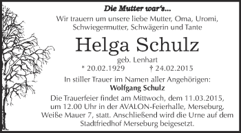 Traueranzeige von Simone Lehmann von Mitteldeutsche Zeitung Köthen