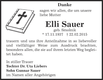 Traueranzeige von Edith Beck von Mitteldeutsche Zeitung Sangerhausen