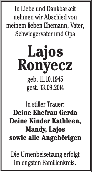 Traueranzeige von Karlheinz Richard Reuter von Mitteldeutsche Zeitung Dessau-Roßlau