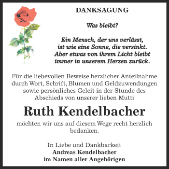 Traueranzeige von Magdalena Salzer von Mitteldeutsche Zeitung Mansfelder Land