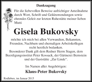 Traueranzeige von Ilse Reuter von Mitteldeutsche Zeitung Halle/Saalkreis