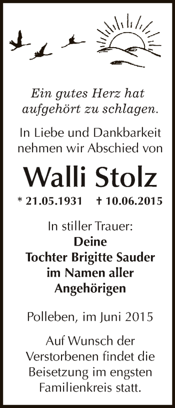 Traueranzeige von Peter Kliegel von Mitteldeutsche Zeitung Mansfelder Land