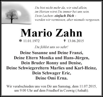 Traueranzeige von Christa Gießmann von Mitteldeutsche Zeitung Wittenberg