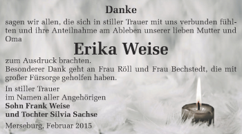 Traueranzeige von Adele Maria Stieber von Mitteldeutsche Zeitung Naumburg/Nebra