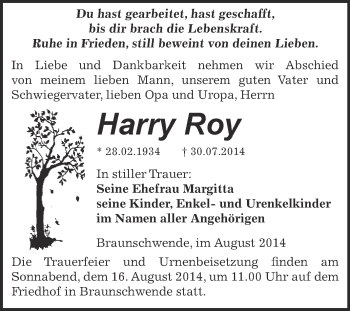 Traueranzeige von Renate Ola von Mitteldeutsche Zeitung Naumburg/Nebra