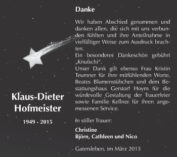 Traueranzeige von Klaus Ambrosius von Mitteldeutsche Zeitung Dessau-Roßlau