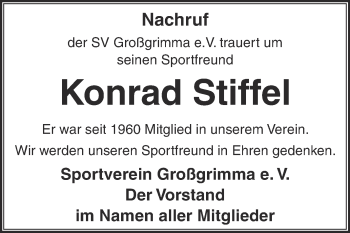 Traueranzeige von Heinz Spranger von Mitteldeutsche Zeitung Weißenfels