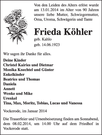 Traueranzeige von Roland Ziegelmeier von Mitteldeutsche Zeitung Bitterfeld