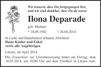Traueranzeige von Ursula Bielig von Mitteldeutsche Zeitung Halle/Saalkreis