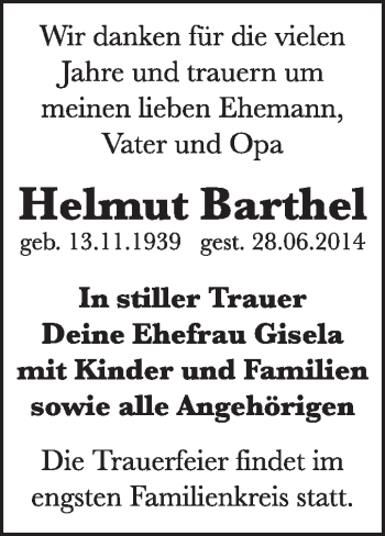 Traueranzeige von Christa Hempel von Mitteldeutsche Zeitung Halle/Saalkreis