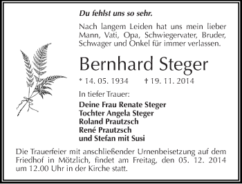 Traueranzeige von Oswald Anthoni von Mitteldeutsche Zeitung Naumburg/Nebra