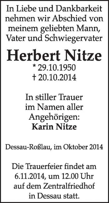 Traueranzeige von Helmut Hundt von Mitteldeutsche Zeitung Mansfelder Land