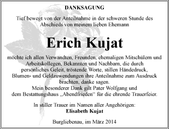 Traueranzeige von Erich Kujat von Mitteldeutsche Zeitung Halle/Saalkreis