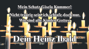 Traueranzeige von Gisela Kummer von WVG - Wochenspiegel Bitterfeld