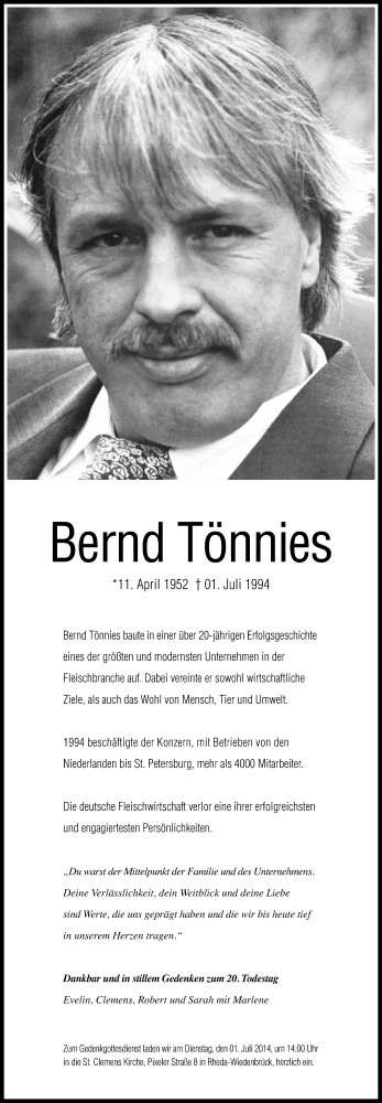 Traueranzeige von Bernd Tönnies von Mitteldeutsche Zeitung