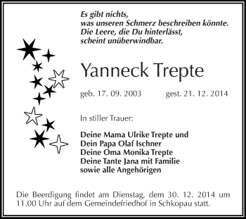 Traueranzeige von Emilie Schüler von Mitteldeutsche Zeitung Naumburg/Nebra