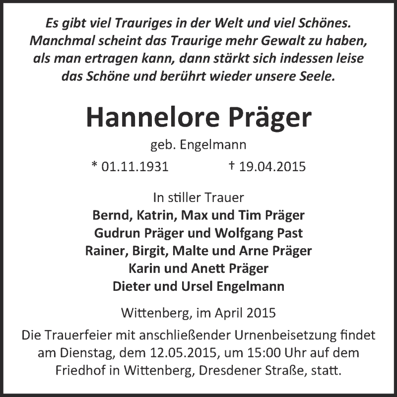  Traueranzeige für Peter Schnabel vom 13.09.2014 aus Mitteldeutsche Zeitung Sangerhausen