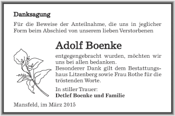 Traueranzeige von Manfred Horn von Mitteldeutsche Zeitung Bitterfeld