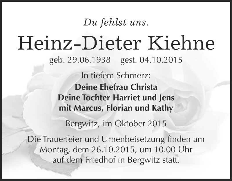  Traueranzeige für Burghard Elste vom 29.10.2013 aus Mitteldeutsche Zeitung Merseburg/Querfurt