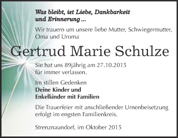 Traueranzeige von Ludwig Nerke von Mitteldeutsche Zeitung Merseburg/Querfurt