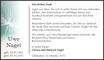 Traueranzeige von Erna Freitag von Mitteldeutsche Zeitung Köthen