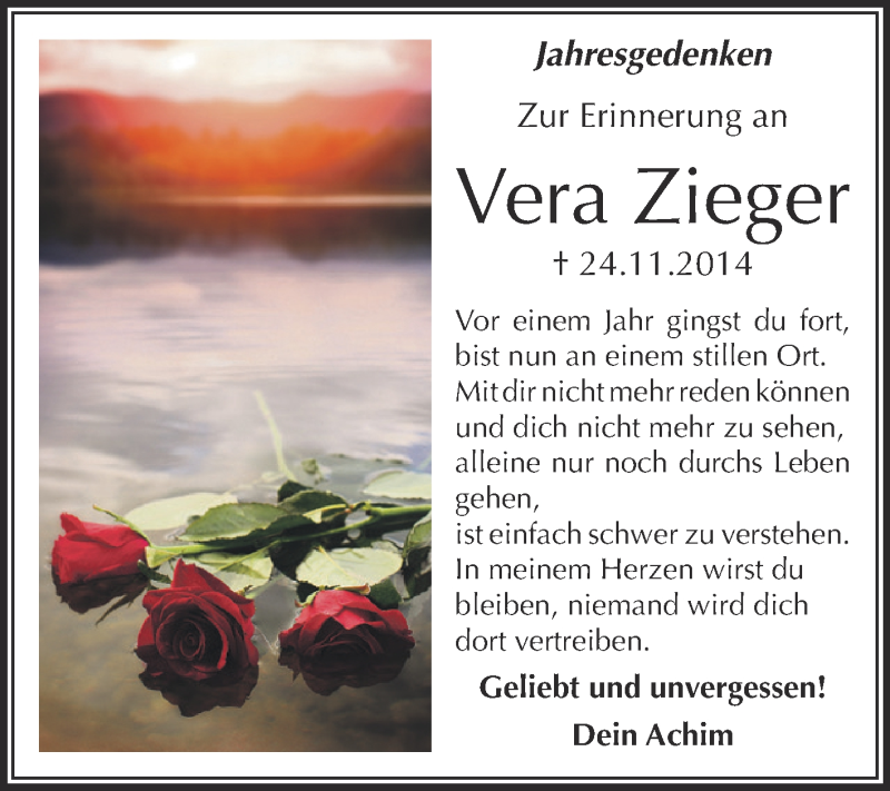  Traueranzeige für Liesa Sitter vom 30.10.2013 aus Mitteldeutsche Zeitung Sangerhausen