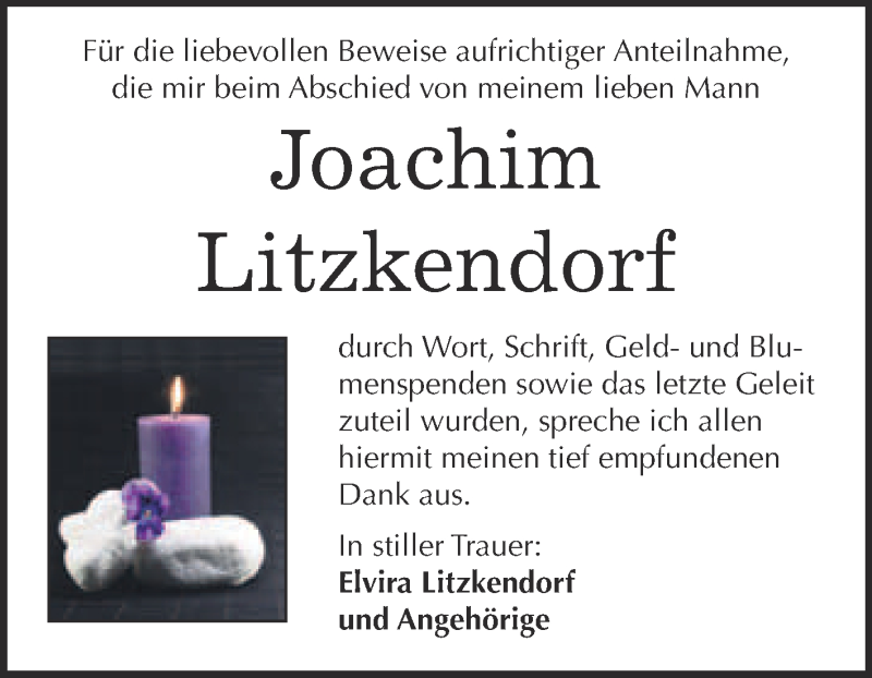  Traueranzeige für Joachim Litzkendorf vom 28.11.2015 aus Super Sonntag Merseburg
