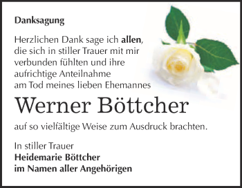 Traueranzeige von Brunhilde Badstübner von Mitteldeutsche Zeitung Bernburg