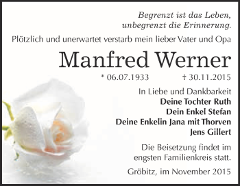 Traueranzeige von Elfriede Vogel von Mitteldeutsche Zeitung Merseburg/Querfurt