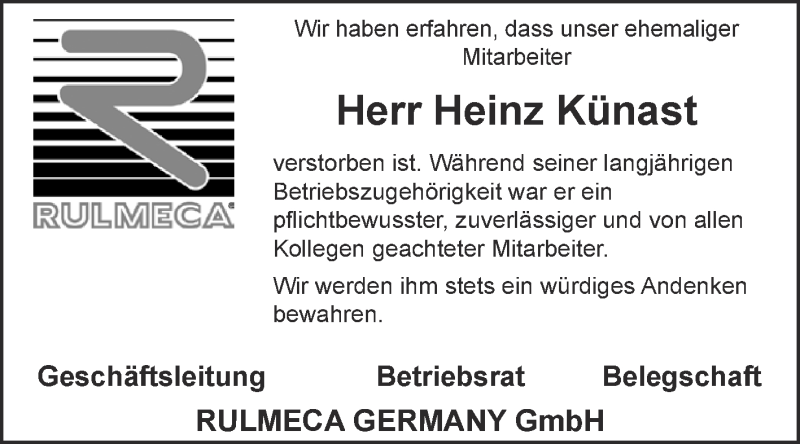  Traueranzeige für Heinz Künast vom 30.12.2015 aus Super Sonntag Aschersleben