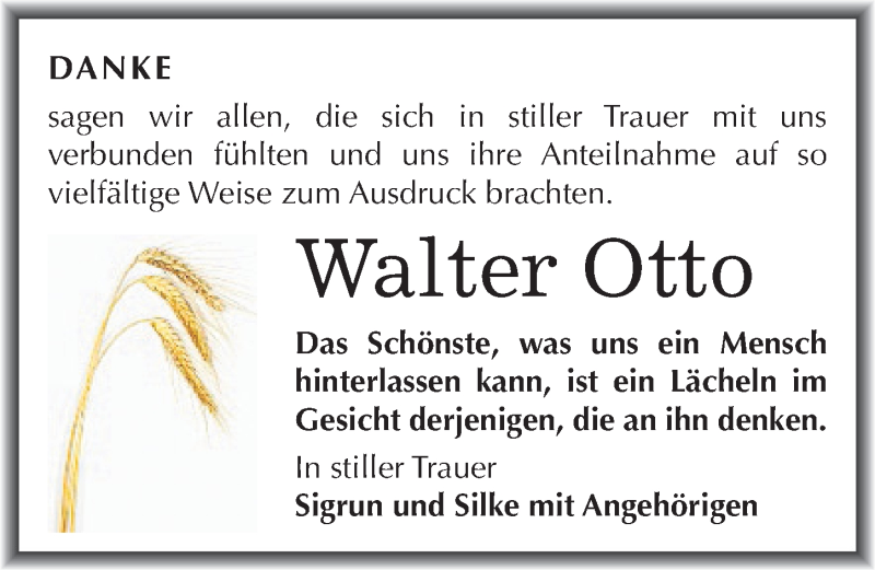  Traueranzeige für Walter Otto vom 05.12.2015 aus Mitteldeutsche Zeitung Weißenfels
