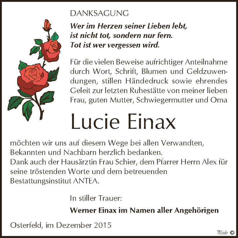  Traueranzeige für Ingeborg Weilepp vom 12.09.2015 aus Mitteldeutsche Zeitung Merseburg/Querfurt
