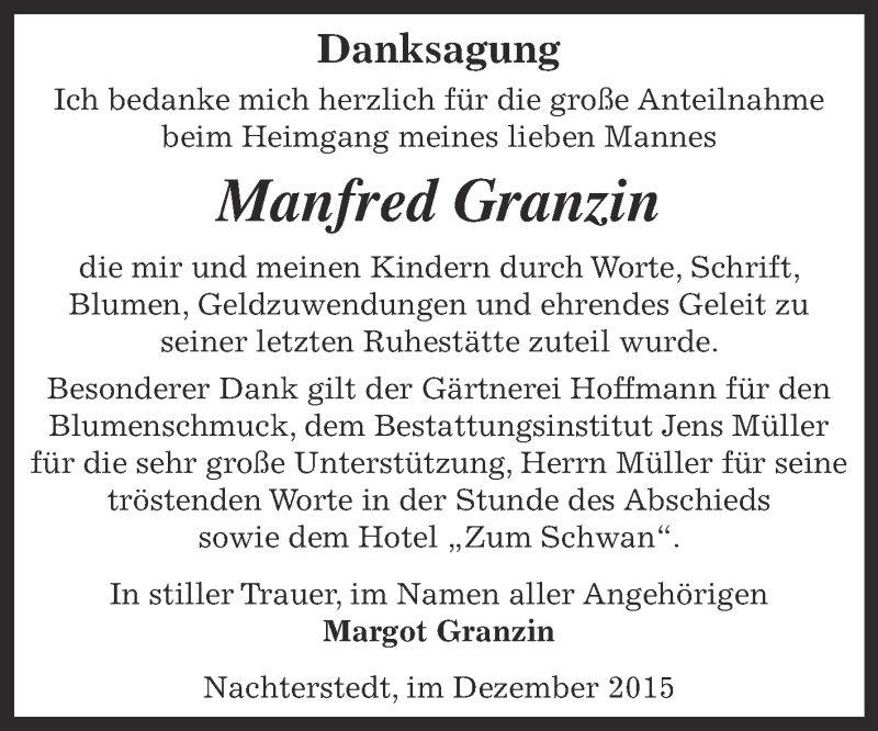  Traueranzeige für Jürgen Schmidt vom 18.09.2015 aus Mitteldeutsche Zeitung Mansfelder Land