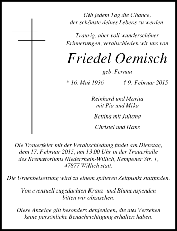 Traueranzeige von Friedel Gemisch von Mitteldeutsche Zeitung Halle/Saalkreis