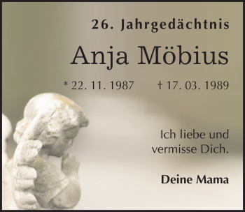 Traueranzeige von Anja Möbius von Mitteldeutsche Zeitung Halle/Saalkreis