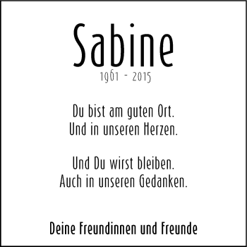 Traueranzeige von Sabine Baier von Mitteldeutsche Zeitung Halle/Saalkreis