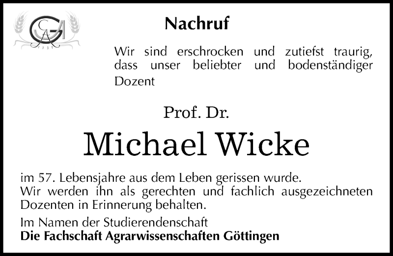  Traueranzeige für Michael Wicke vom 11.07.2015 aus Mitteldeutsche Zeitung Halle/Saalkreis