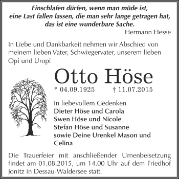 Traueranzeige von Rosemarie Grunwald von Mitteldeutsche Zeitung Wittenberg