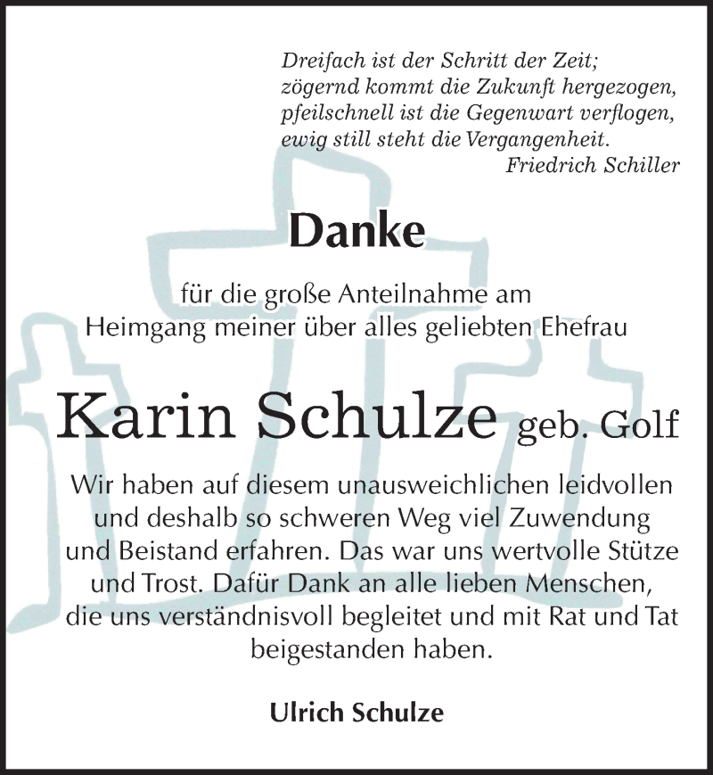  Traueranzeige für Karin Schulze vom 22.07.2015 aus Mitteldeutsche Zeitung Halle/Saalkreis
