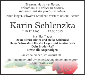 Traueranzeige von Margot Kolb von Mitteldeutsche Zeitung Naumburg/Nebra