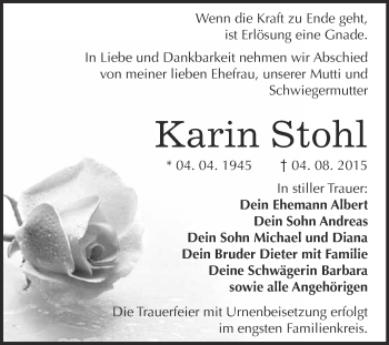 Traueranzeige von Sonja Hennebach von Mitteldeutsche Zeitung Merseburg/Querfurt