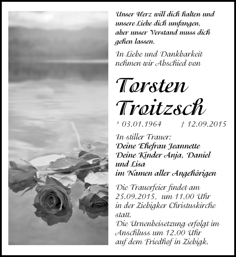  Traueranzeige für Torsten Troitzsch vom 19.09.2015 aus Mitteldeutsche Zeitung Dessau-Roßlau