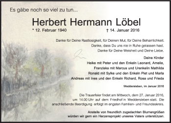 Traueranzeige von Herbert Hermann von Mitteldeutsche Zeitung Quedlinburg