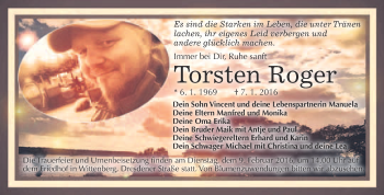 Traueranzeige von Frank Riedel von Mitteldeutsche Zeitung Mansfelder Land