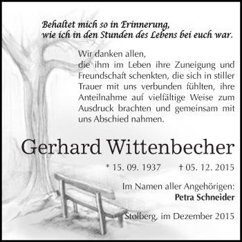 Traueranzeige von Horst Lieder von Mitteldeutsche Zeitung Quedlinburg