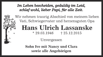 Traueranzeige von Günter Wildgrube von Mitteldeutsche Zeitung Wittenberg