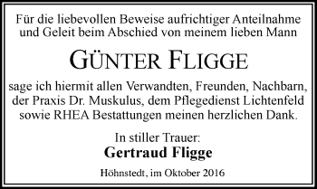 Traueranzeige von Günter Fligge von Mitteldeutsche Zeitung Halle/Saalkreis