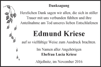 Traueranzeige von Hans-Jürgen Gall von Mitteldeutsche Zeitung Sangerhausen
